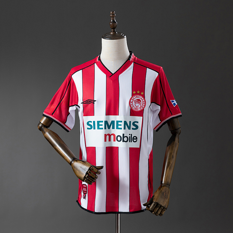 Camiseta retro local del Olympiacos 02-03, tallas S-XXL